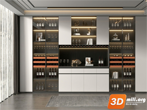 Wine cabinet Skp Files